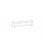 HANAH HOME TV polica Century Walnut - slika 4