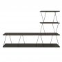 HANAH HOME TV polica Ilgaz Anthracite - slika 4