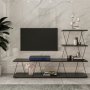 HANAH HOME TV polica Ilgaz Anthracite - slika 1