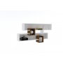 HANAH HOME Zidna polica Karen Walnut White - slika 3