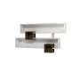 HANAH HOME Zidna polica Karen Walnut White - slika 4
