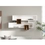 HANAH HOME Zidna polica Karen Walnut White - slika 1