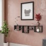 HANAH HOME Zidna polica Amanos Anthracite - slika 1