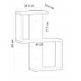 HANAH HOME Zidna polica Octa White - slika 5