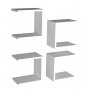 HANAH HOME Zidna polica Base White - slika 4