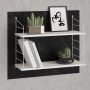 HANAH HOME Zidna polica Armoni 2'li Shiny White - slika 1