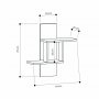 HANAH HOME Zidna polica Mill Anthracite - slika 3