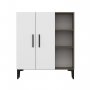 HANAH HOME Višenamenski ormar Viva Walnut White - slika 5