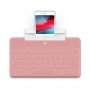 LOGITECH Tastatura Keys-to-go Ultra-light, Ultra-Portable Bluetooth za iPhone, iPad, Apple TV i Mac - roze - UK - slika 2