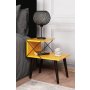 HANAH HOME Noćni stočić Cross Yellow - slika 1