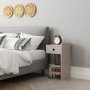 HANAH HOME Noćni stočić Sirius Right Light Mocha - slika 4
