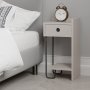 HANAH HOME Noćni stočić Sirius Right Light Mocha - slika 1