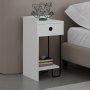 HANAH HOME Noćni stočić Sirius Left White v2 - slika 2