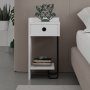 HANAH HOME Noćni stočić Sirius Left White v2 - slika 3