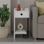 HANAH HOME Noćni stočić Sirius Left White v2 - slika 1