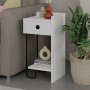 HANAH HOME Noćni stočić Sirius Right White - slika 2