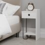 HANAH HOME Noćni stočić Sirius Right White - slika 4