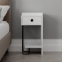 HANAH HOME Noćni stočić Sirius Right White - slika 5