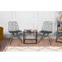 HANAH HOME Set 2 stolice 2'Li Minderli Metal Tel Sandalye - slika 1