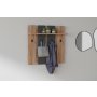 HANAH HOME Čiviluk Mita Walnut Anhtacite - slika 1