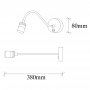 OPVIQ Zidna lampa Reading 3243 - slika 3