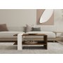 HANAH HOME Sto za dnevnu sobu Gaye Walnut White - slika 2