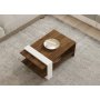 HANAH HOME Sto za dnevnu sobu Gaye Walnut White - slika 3