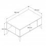 HANAH HOME Sto za dnevnu sobu Authentic 2060 - slika 2