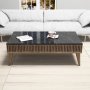 HANAH HOME Sto za dnevnu sobu Milan Walnut Black - slika 2