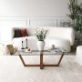 HANAH HOME Sto za dnevnu sobu Amalfi Walnut - slika 2