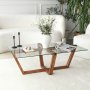 HANAH HOME Sto za dnevnu sobu Amalfi Walnut - slika 1