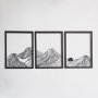 WALLXPERT Zidna dekoracija Mountain Landscape Set of 3 APT742 S - slika 1