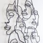 WALLXPERT Zidna dekoracija Faces Line Art APT743 M - slika 3
