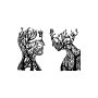 WALLXPERT Zidna dekoracija Tree Man And Woman 325 - slika 1