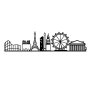 WALLXPERT Zidna dekoracija European Cities Skyline - slika 1