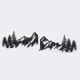 WALLXPERT Zidna dekoracija Mountains Metal Wall Art APT630 - slika 4
