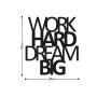 WALLXPERT Zidna dekoracija Work Hard Dream Big - slika 3
