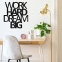 WALLXPERT Zidna dekoracija Work Hard Dream Big - slika 2