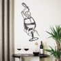 WALLXPERT Zidna dekoracija Glass of Wine Girl Line Art APT749 M - slika 2