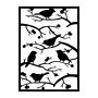 WALLXPERT Zidna dekoracija Tree Branch Birds - slika 1