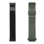 JUST IN CASE Zamenske narukvice 2u1 za pametne satove 20mm Crna-Zelena - slika 1