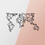 WALLXPERT Zidna dekoracija World Map Metal Decor - slika 5