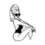 WALLXPERT Zidna dekoracija Cool Woman - slika 1