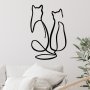 WALLXPERT Zidna dekoracija Couple Cat Love - slika 4