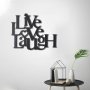 WALLXPERT Zidna dekoracija Live Love Laugh - slika 3