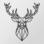 WALLXPERT Zidna dekoracija Deer Metal Decor 2 - slika 1