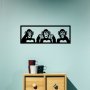 WALLXPERT Zidna dekoracija Three Monkeys M - slika 2