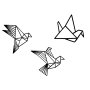 WALLXPERT Zidna dekoracija Origami - slika 1