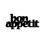WALLXPERT Zidna dekoracija Bon Appetit 2 Black - slika 1