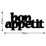 WALLXPERT Zidna dekoracija Bon Appetit 2 Black - slika 3